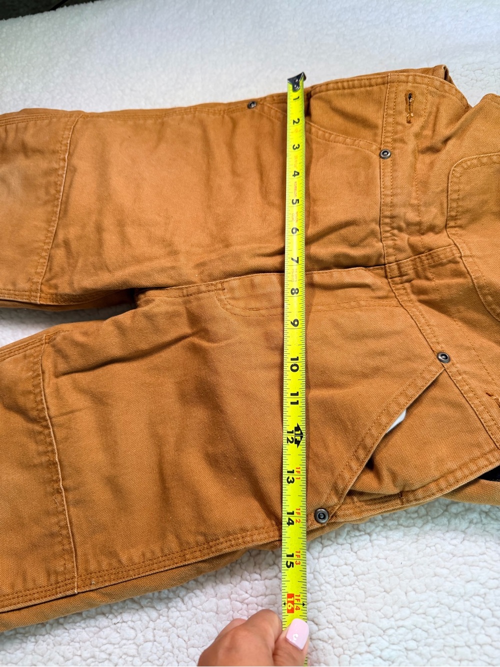 Carhartt Kids Caramel Duck Canvas Bib Overalls - Picture 5 of 10